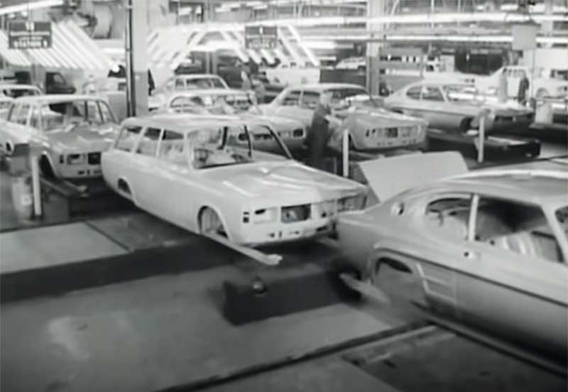 Fließbandfertigung bei Ford 70iger Jahre