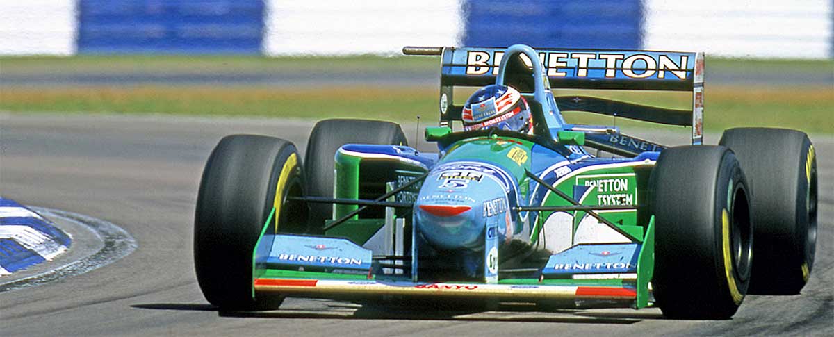 Weltmeisterlich: Michael Schumacher 1994 im Benetton-Ford B194.