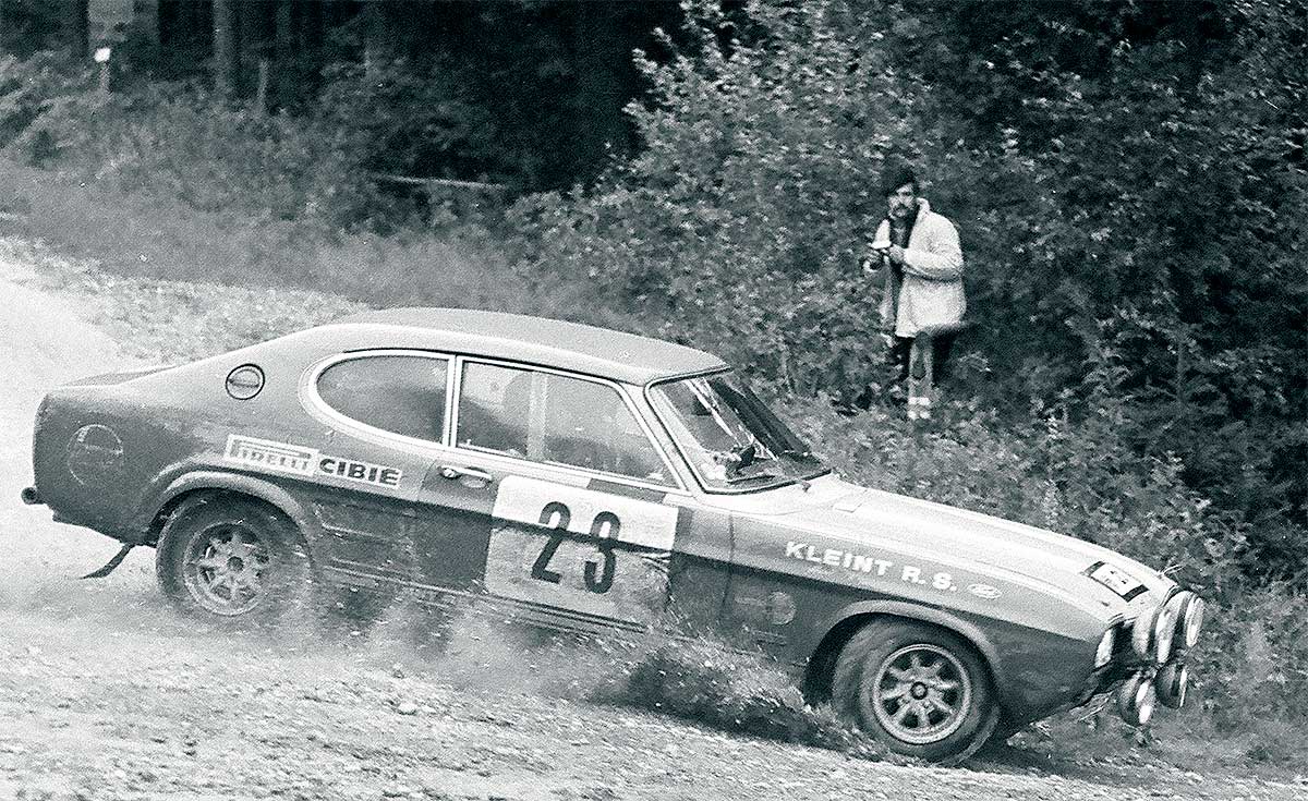 Bei der Olympia-Rallye ´72 beeindruckten Walter Röhrl und Co-Pilot Hannes Rothfuß mit ihrem Capri RS von Kleint nicht nur die Konkurrenz nachhaltig. Es war Röhrls Start in eine Traumkarriere.