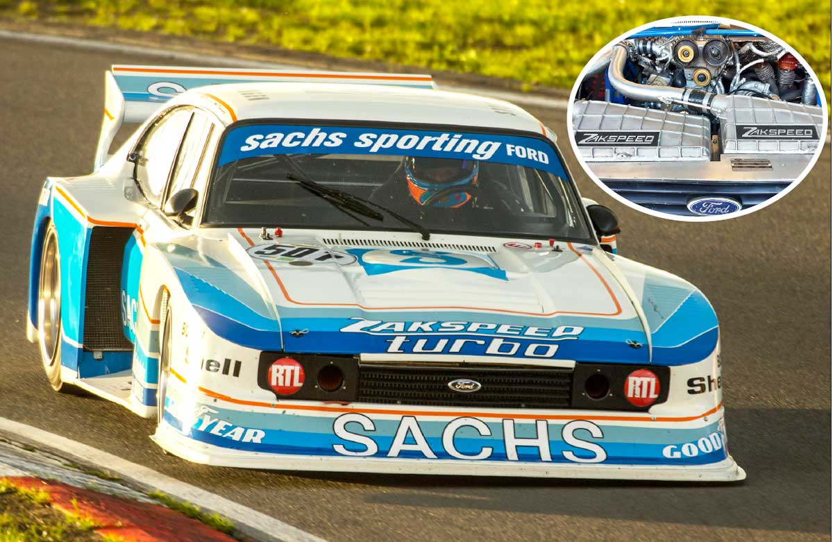 Der Sachs-Zakspeed-Capri während der Nürburgring Classic 2023.