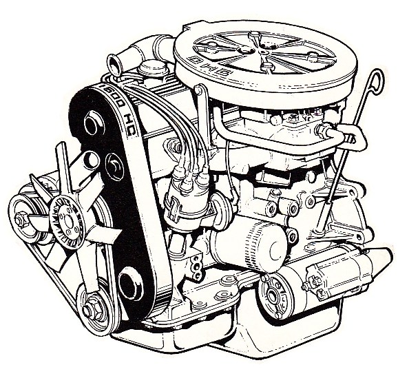 Ford OHC Pinto Motorenbild