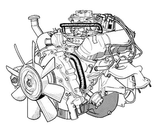 Ford V6 Köln Motorenbild